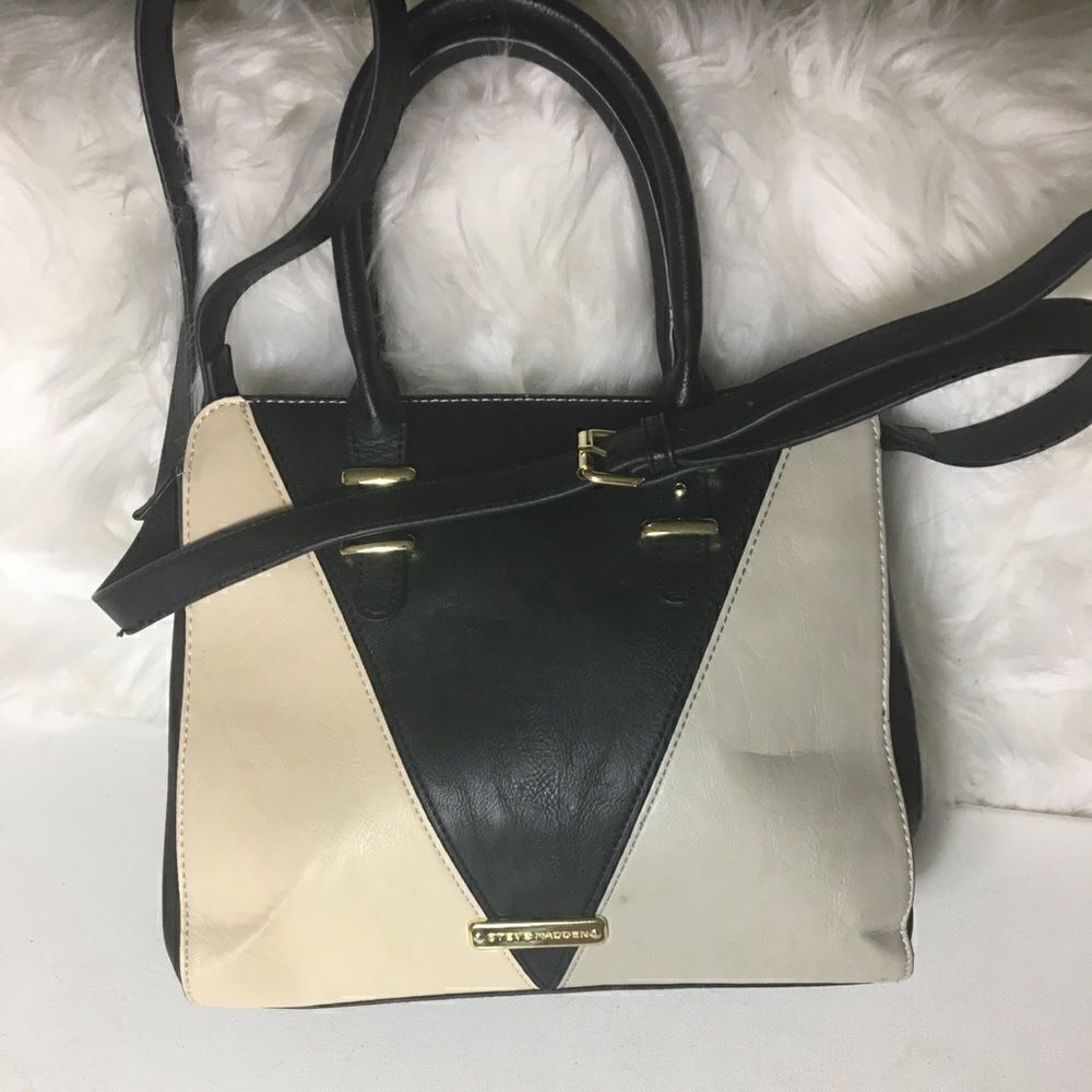 Steve Madden tri color beige & black& Gray Small Satchel/crossbody bag